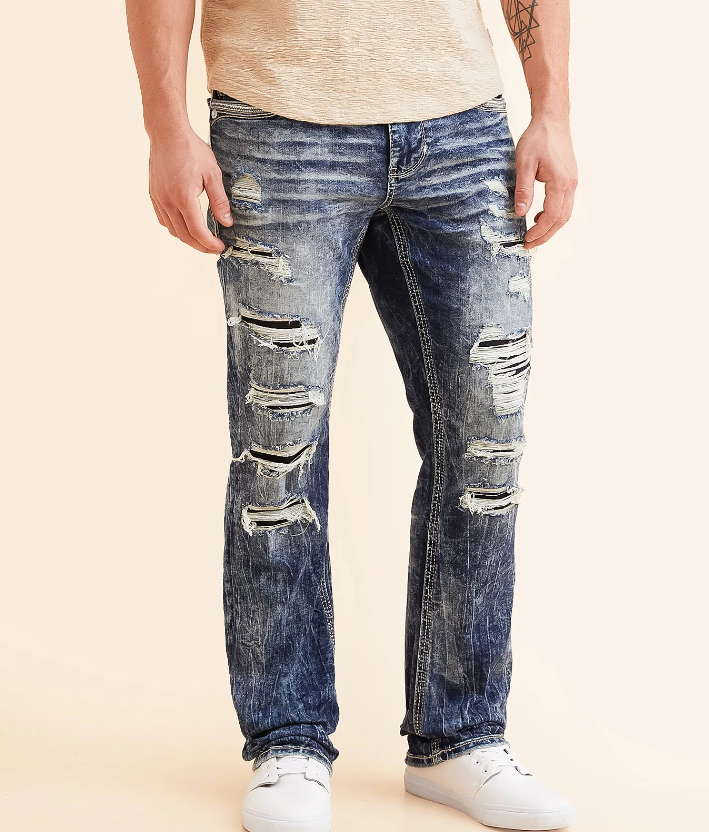 Bottoms|Jeans | American Fighter Striker Straight Stretch Jean Colton Wash