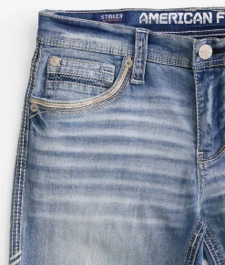 American Fighter Striker Straight Stretch Jean Branson Wash Best