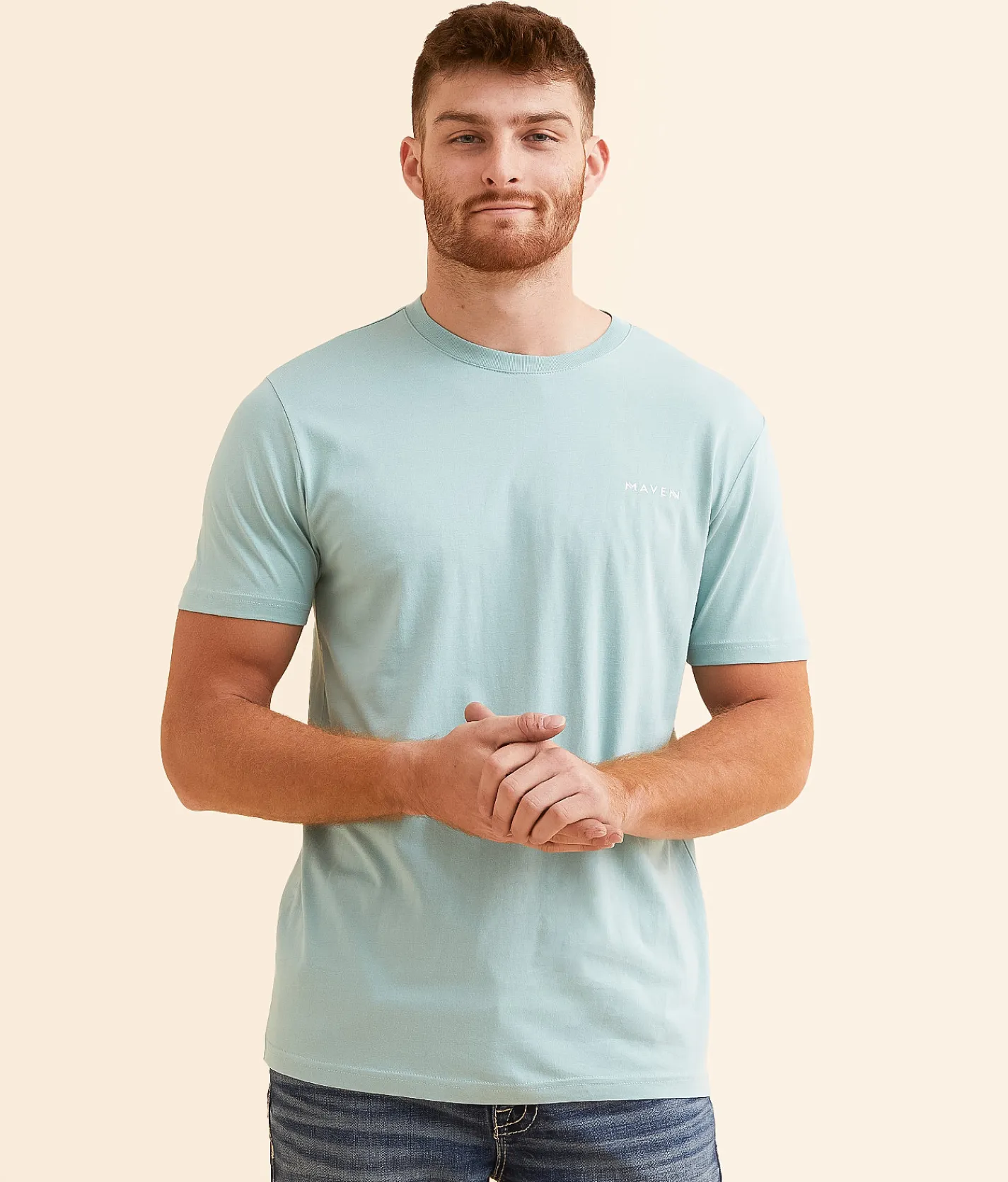 Graphic T-Shirts | Maven Co-op Striking Shades Essential Performance T-Shirt Aquifer