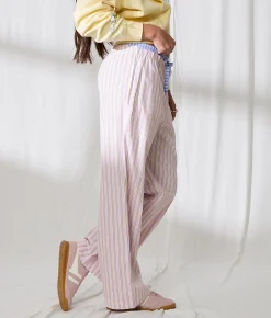 Bottoms | 33 Coastal Striped Boxer Pant Pink Multi