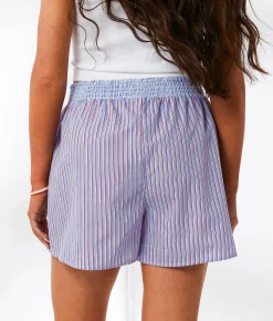 33 Coastal Striped Boxer Short Blue Red White Stripe New