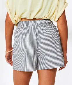 33 Coastal Striped Boxer Short Blue White Outlet