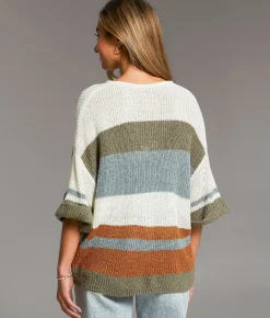 Tops | BKE Striped Dolman Sweater Assorted