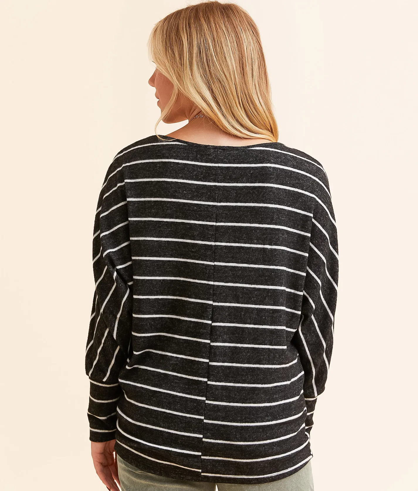 Hyfve Striped Dolman Top Black Online