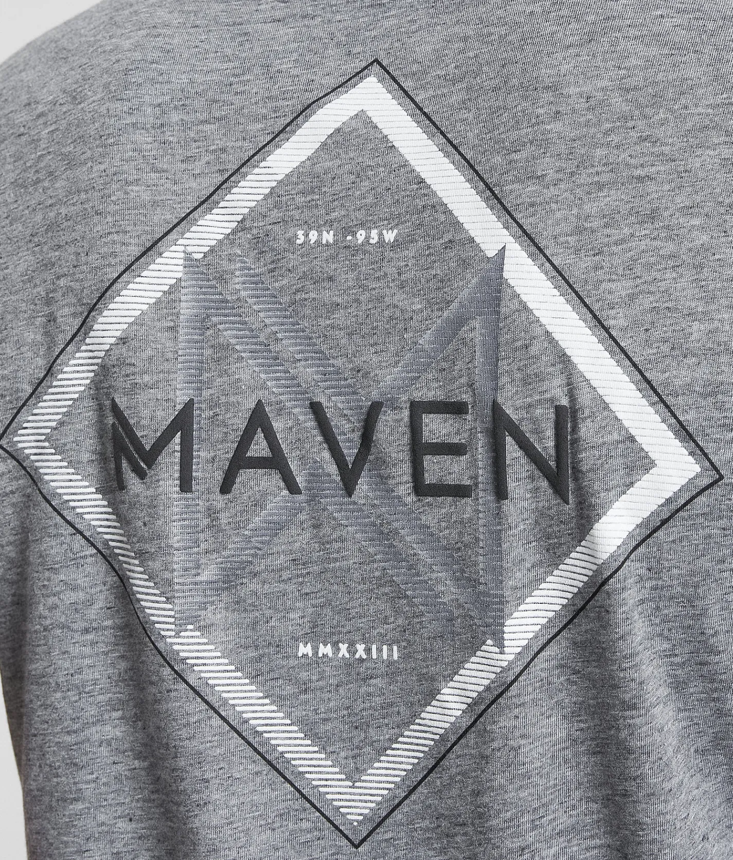 Tops|Graphic T-Shirts | Maven Co-op Striped Fade T-Shirt Charcoal Heather