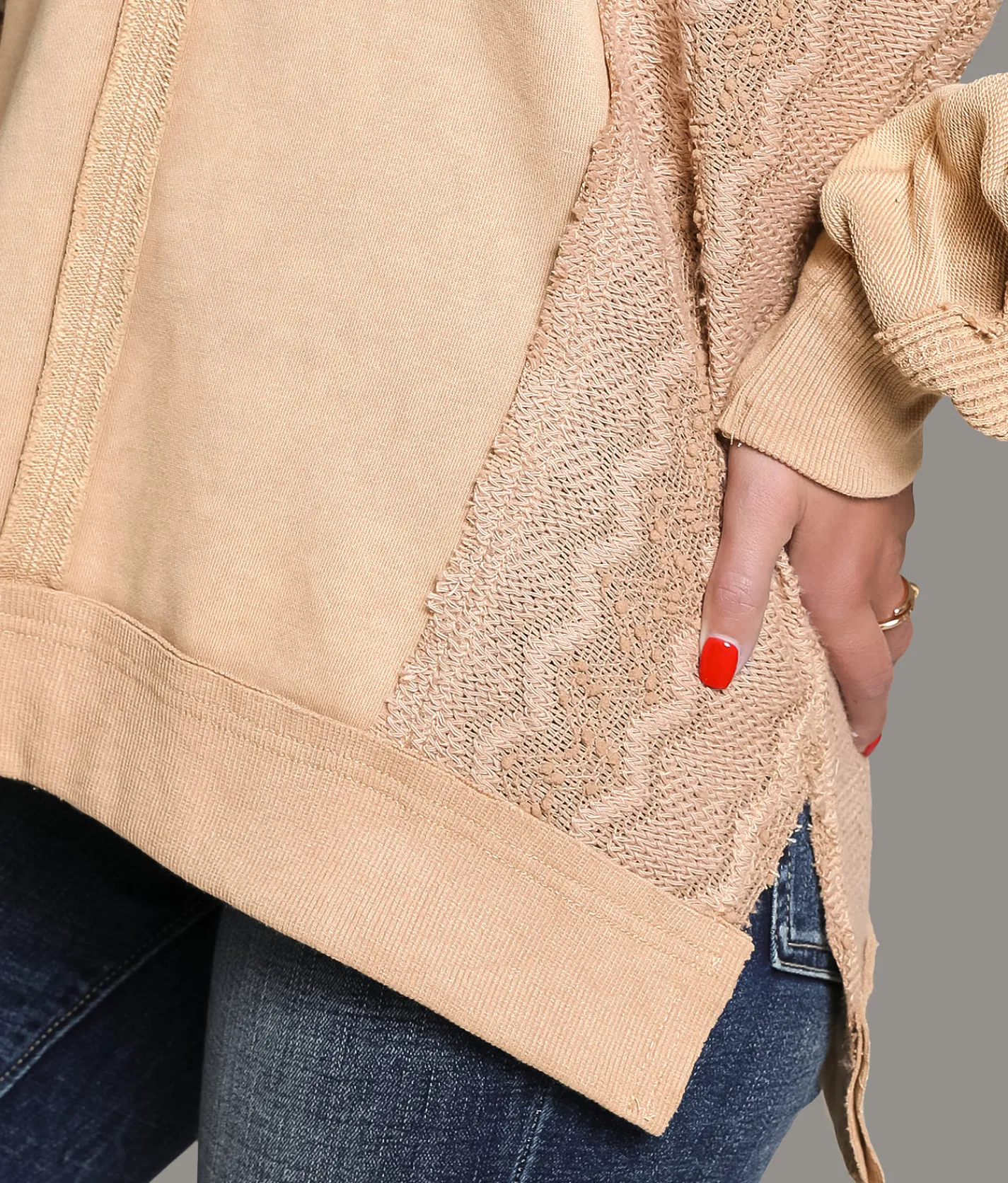 BKE Striped Knit Pullover Brown Clearance