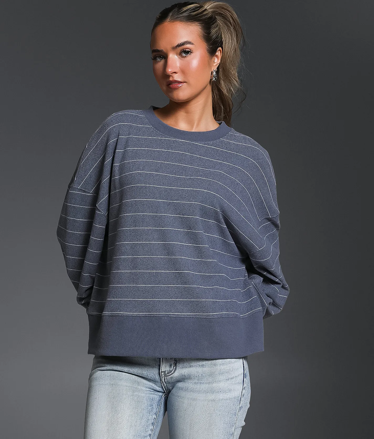 Buckle Black Striped Pullover Andorra Online