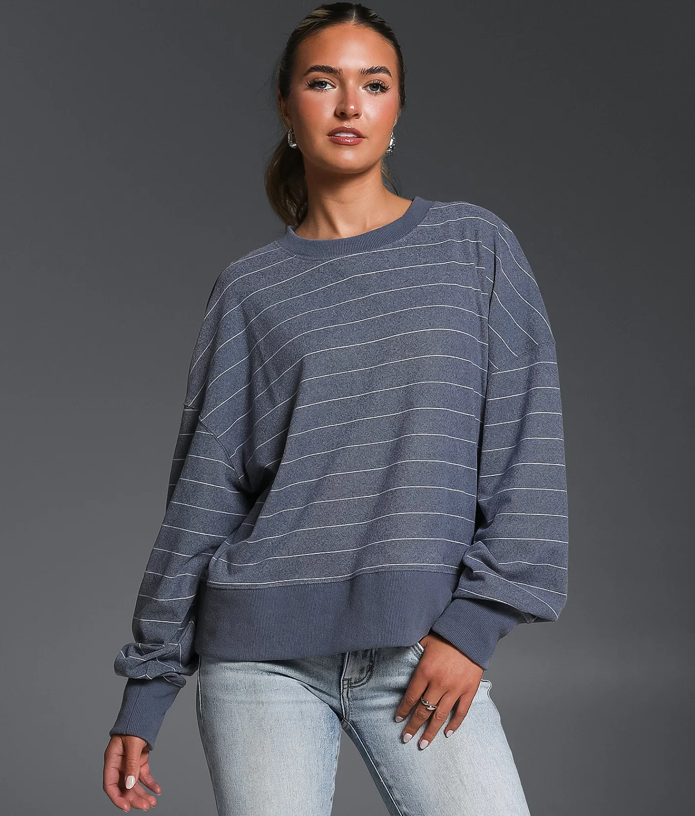 Buckle Black Striped Pullover Andorra Online