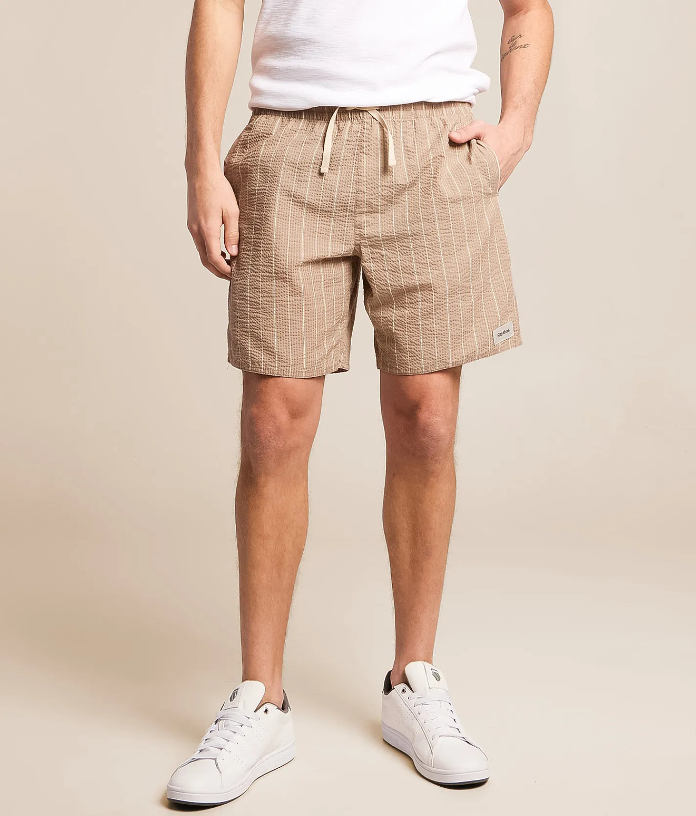 Rhythm Striped Seersucker Short Cedar Best