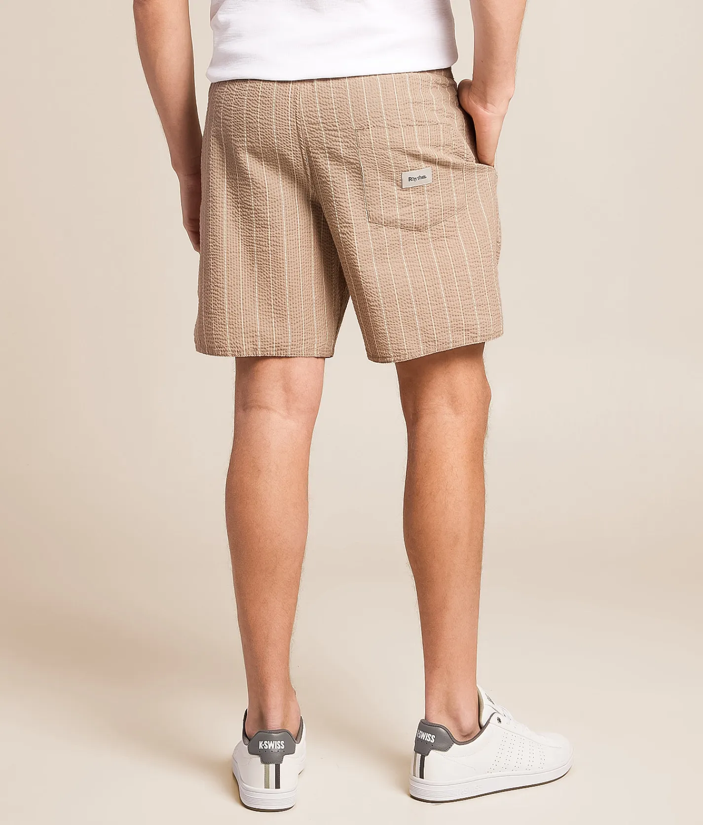 Rhythm Striped Seersucker Short Cedar Best