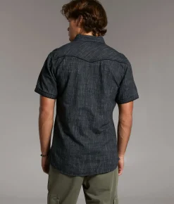 BKE Striped Standard Shirt Black Grey Best
