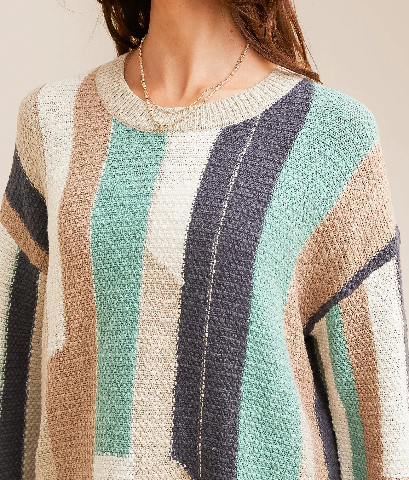 BKE Striped Sweater Multi New