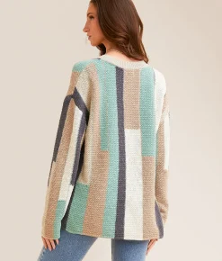 BKE Striped Sweater Multi New