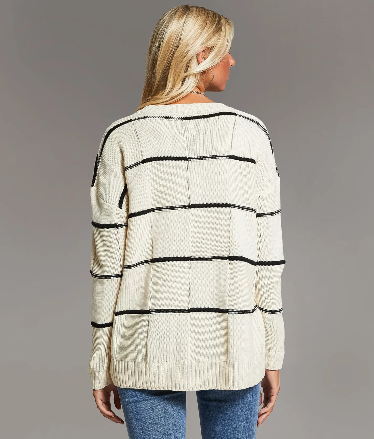 BKE Striped Sweater Apple Butter Hot