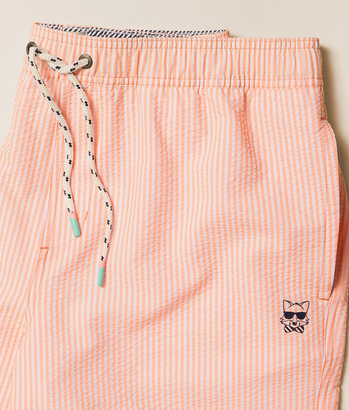 party pants Striped Swim Trunks Pastel Coral New