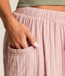 Urban Daizy Striped Taper Pant Pink Discount