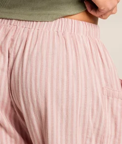 Urban Daizy Striped Taper Pant Pink Discount