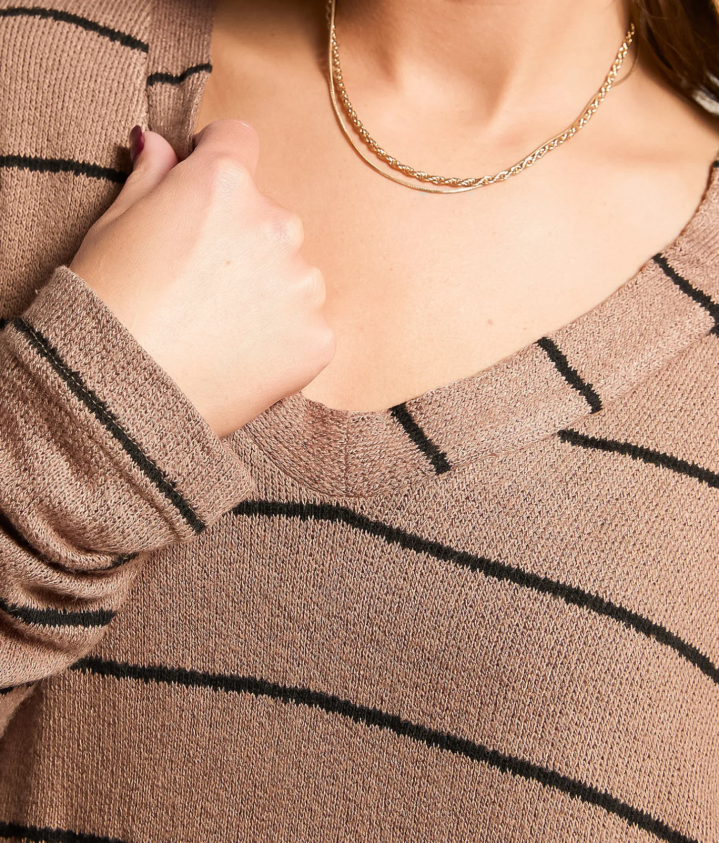 Tops | Blu Pepper Striped Top Navy