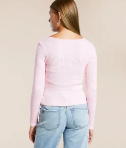 FITZ + EDDI Striped Top Pink Stripe Discount