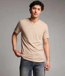 Tops | BKE Striped T-Shirt Crockery