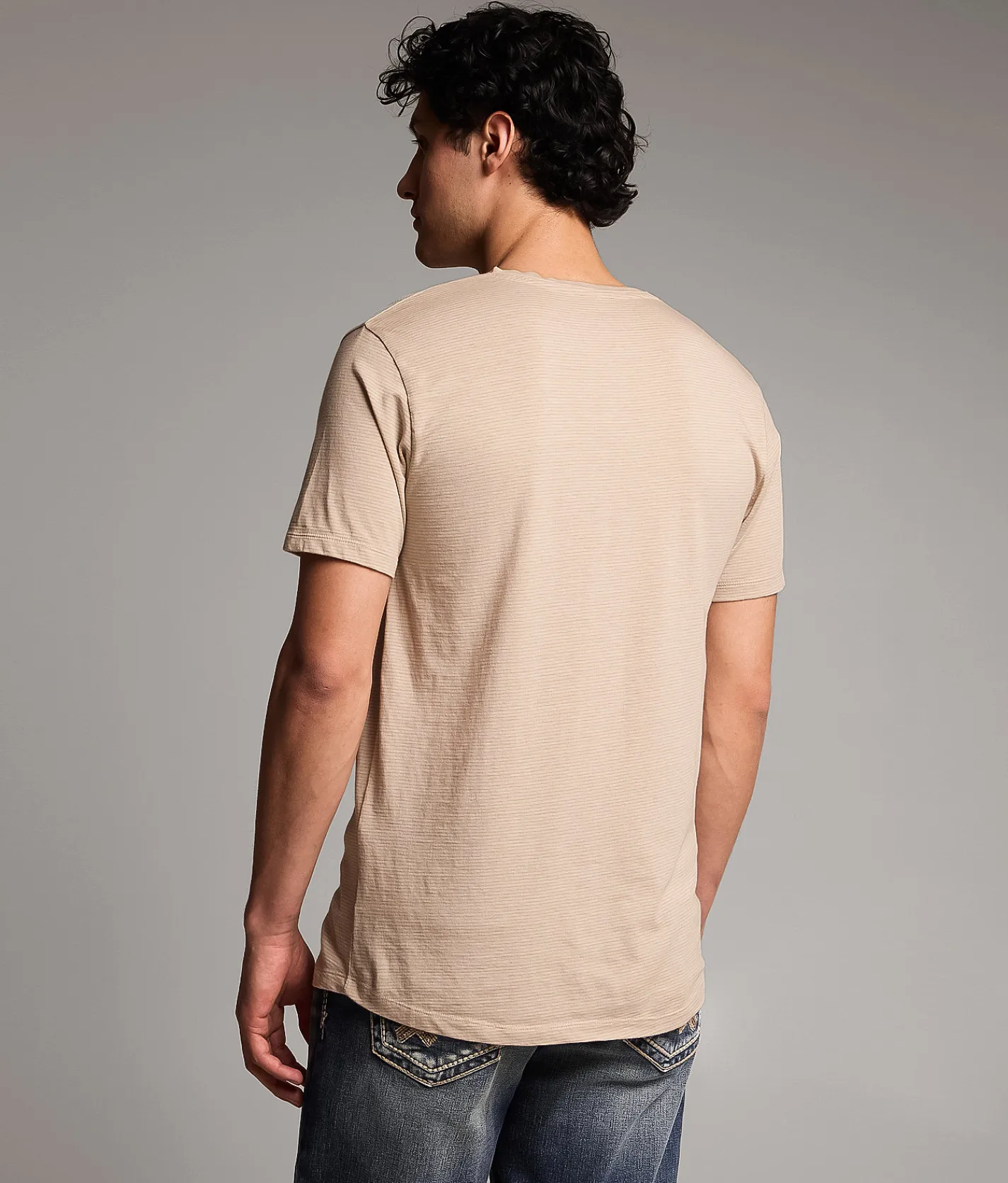 Tops | BKE Striped T-Shirt Crockery