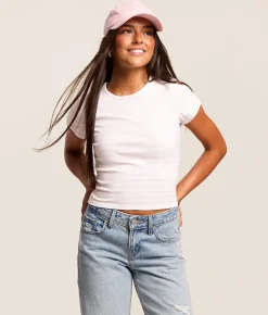 Tops | FITZ + EDDI Striped T-Shirt Cherry Blossom