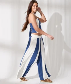 Tops | 33 Coastal Striped Tube Top Blue