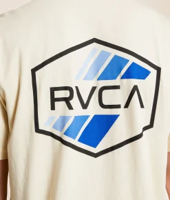 RVCA Stripe Hex T-Shirt Latte Online