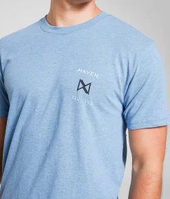 Tops|Graphic T-Shirts | Maven Co-op Stripes T-Shirt Soft Blue
