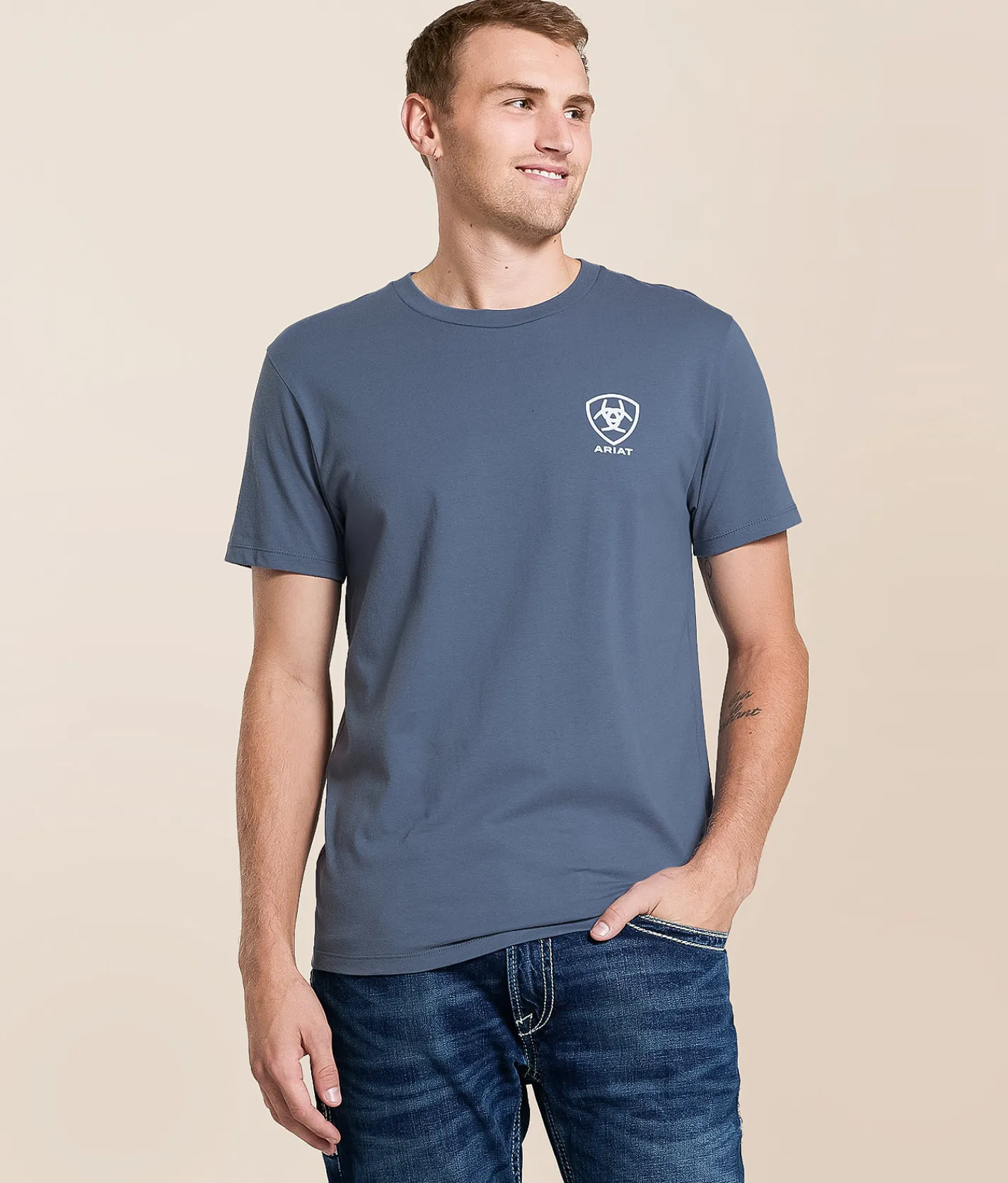 Ariat Strong Serape T-Shirt Grisalle Discount
