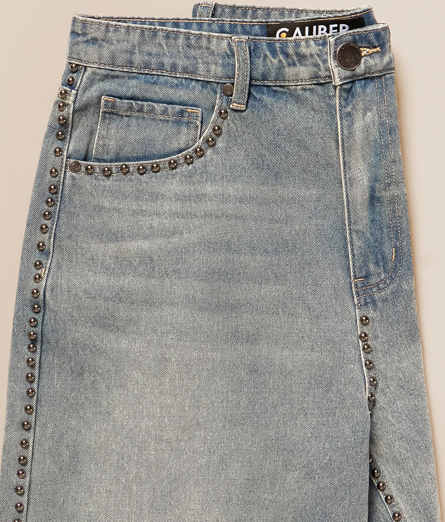 Caliber Studded Baggy Short Light Blue Hot