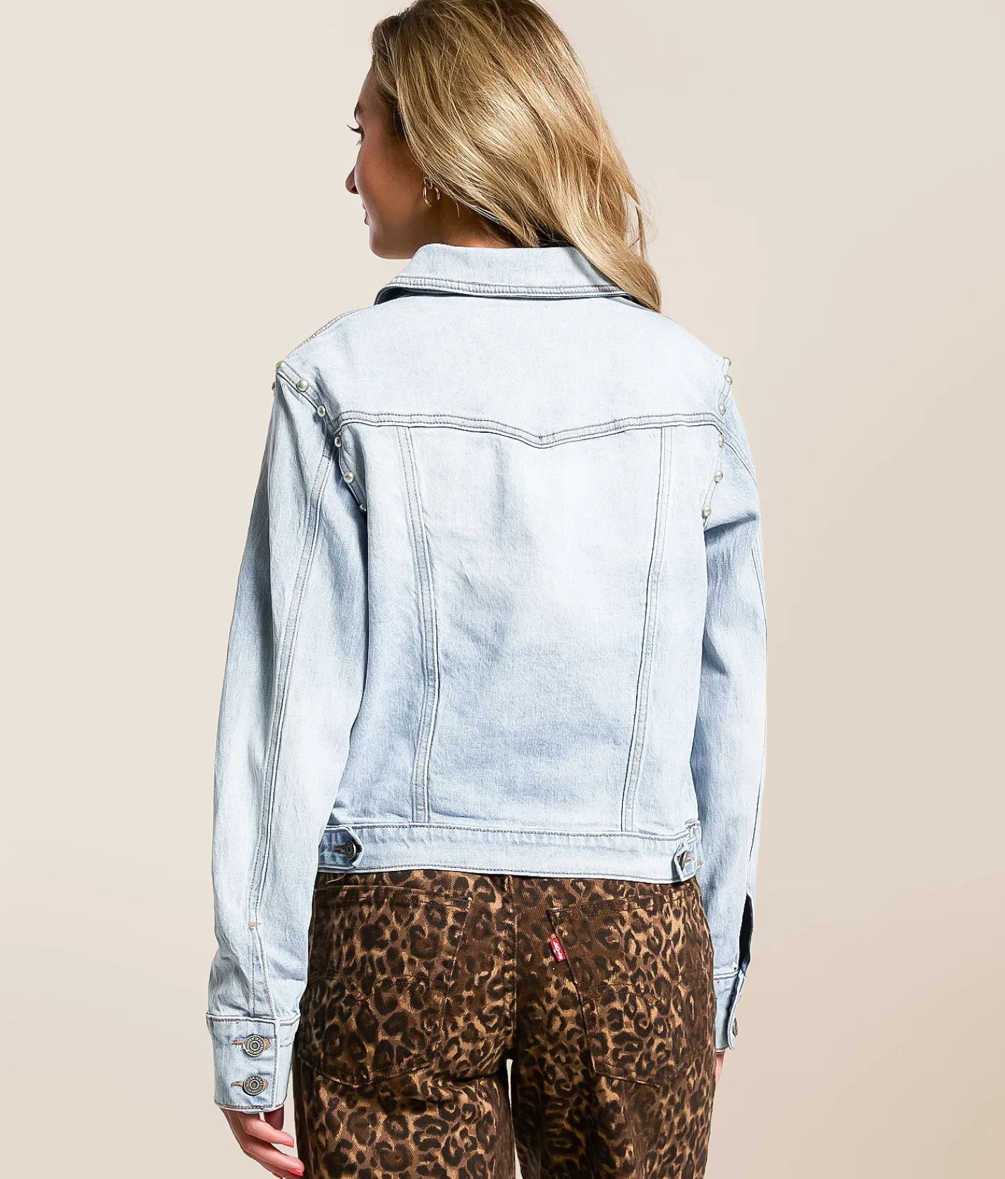 Tops|Coats & Jackets | HIDDEN Studded Denim Stretch Jacket Point Dume