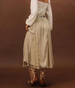 Bottoms | Sterling & Stitch Studded Lace Maxi Skirt Peyote