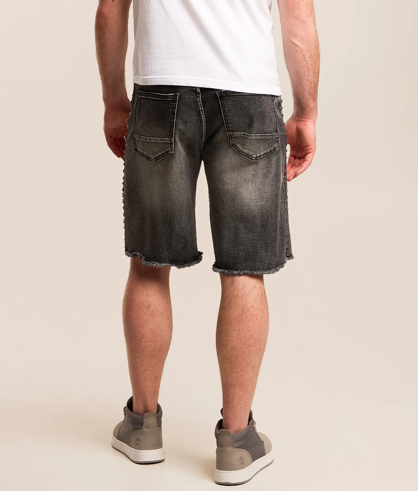 Bottoms|Shorts | Smoke Rise® Studded Stretch Short Spider Black