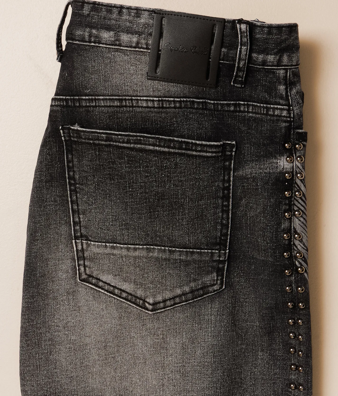 Bottoms|Shorts | Smoke Rise® Studded Stretch Short Spider Black