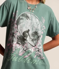 Merch Traffic Sublime Deep Sea Band T-Shirt Deep Sea Green Clearance