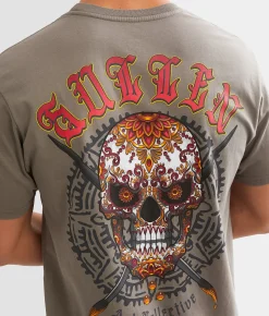 Graphic T-Shirts | Sullen Sugar Skull T-Shirt Moonmist