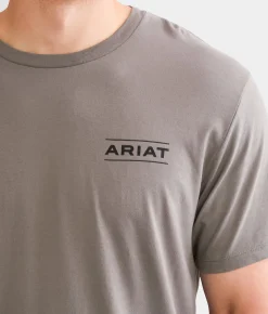 Ariat Sugar Skull T-Shirt Smoked Pearl Sale