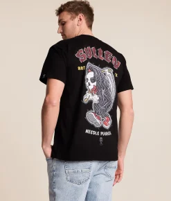 Tops|Graphic T-Shirts | Sullen Sully Patch T-Shirt Jet Black