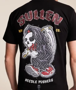 Tops|Graphic T-Shirts | Sullen Sully Patch T-Shirt Jet Black