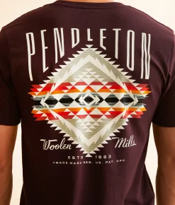 Pendleton Summerland T-Shirt Oxblood Black New