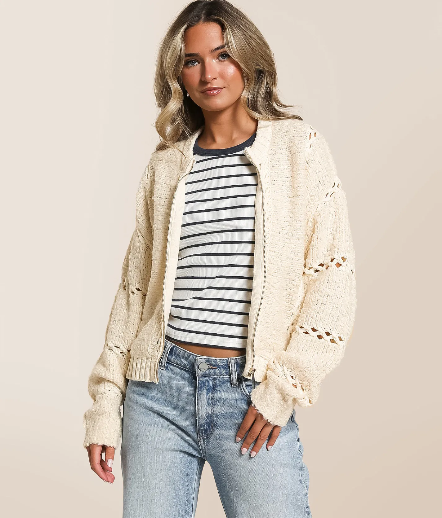 Tops|Coats & Jackets | Z Supply Sundance Sweater Jacket Crystal