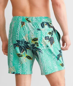 Billabong Sundays Layback Stretch Swim Trunks Foam Hot