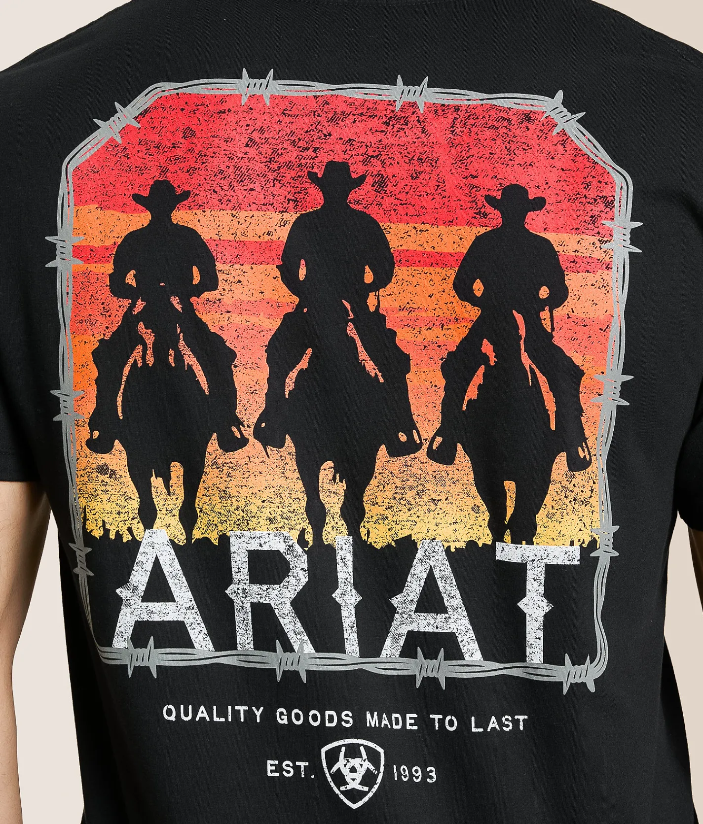 Ariat Sundown Ramblers T-Shirt Black Outlet