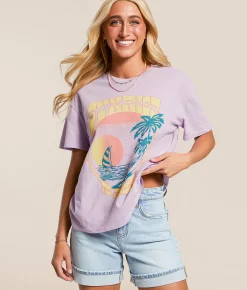 Billabong Sunrise To Sunset Oversized T-Shirt Peaceful Lilac Online