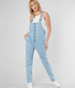 Rompers & Jumpsuits | Billabong Sun Seeker Cuffed Overalls Surfide