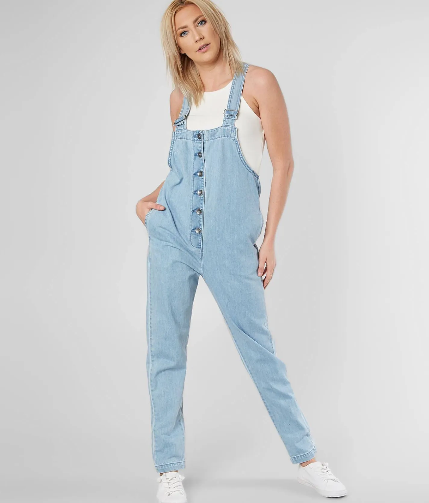 Rompers & Jumpsuits | Billabong Sun Seeker Cuffed Overalls Surfide