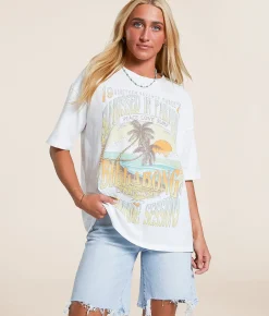 Billabong Sunset Mindset Oversized T-Shirt Salt Crystal Outlet
