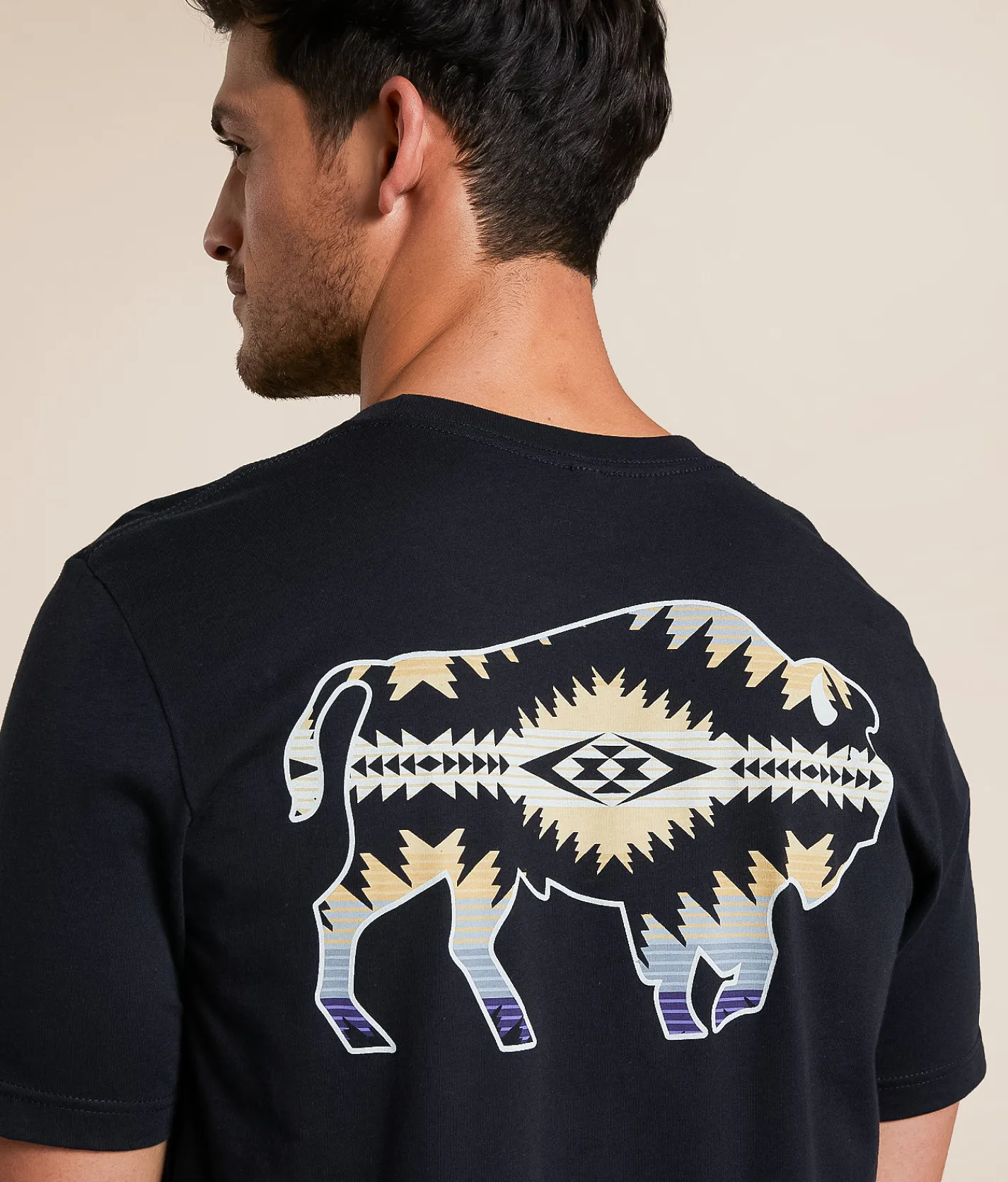 Pendleton Sunset Pass Bison T-Shirt Vintage Black Online