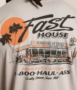 Tops|Graphic T-Shirts | Fasthouse Sunset T-Shirt Light Grey